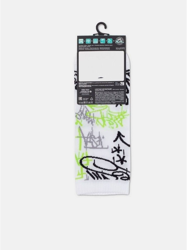 Носки мужские DW HAPPY (короткие) 22С-32СП, р.25, 178 белый - 4