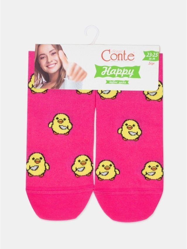 Носки женские хлопковые CE HAPPY 17С-21СП, р.23-25, 603 фуксия - 11