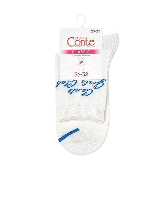Носки женские хлопковые CE CLASSIC 7С-22СП, р.23-25, 685 молочный - 4