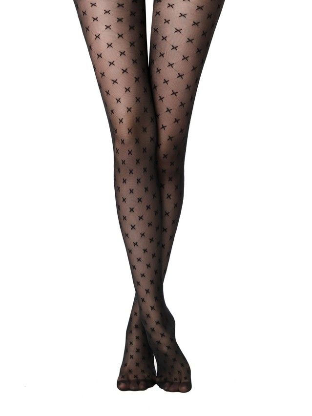 Колготки женские CE FANTASY CROSS, р.2, nero - 3