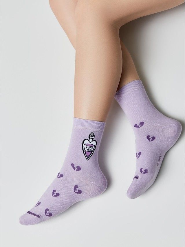 Носки женские хлопковые CE HAPPY 17С-21СП, р.23-25, 606 сиреневый - 1