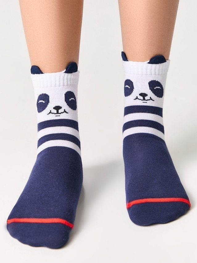 Children's socks CONTE-KIDS TIP-TOP, s.18-20, 563 white-navy - 1