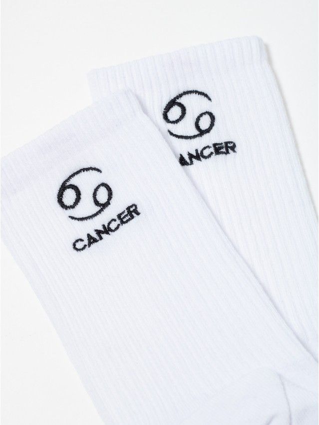 Носки женские хлопковые C FANTASY (с вышивкой) 24С-77СП, р.23-25, 636 белый - 9