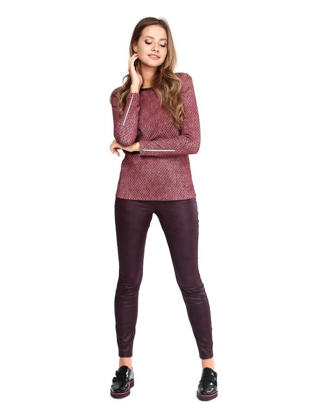 Women's leggings CONTE ELEGANT GLEAM, s.164-90, marsala - 4
