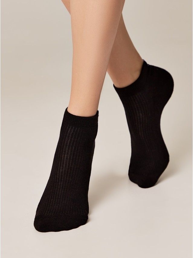 Носки женские хлопковые CE ACTIVE (короткие, махр. стопа) 16С-92СП, р.23-25, 571 черный - 4