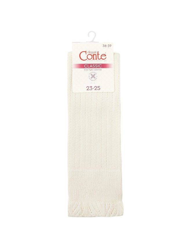 Гольфы женские хлопковые CE CLASSIC 25С-42СП, р.23-25, 011 молочный - 3