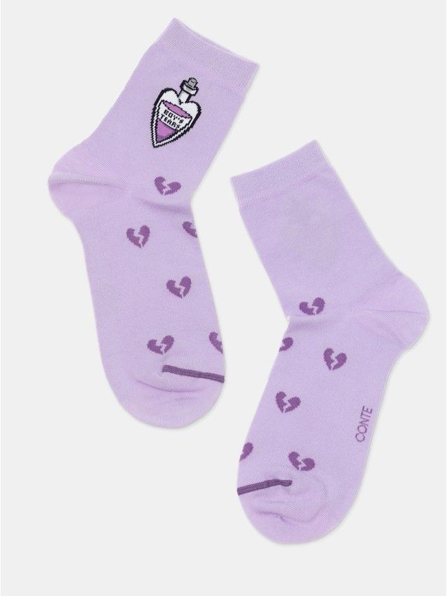 Носки женские хлопковые CE HAPPY 17С-21СП, р.23-25, 606 сиреневый - 8