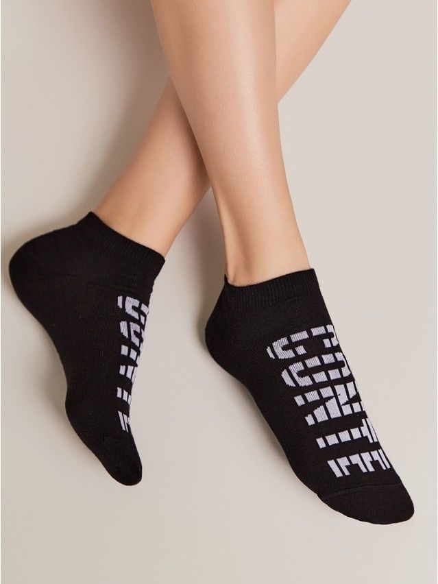 Носки женские хлопковые CE ACTIVE (короткие) 23С-111СП, р.23, 574 черный - 2