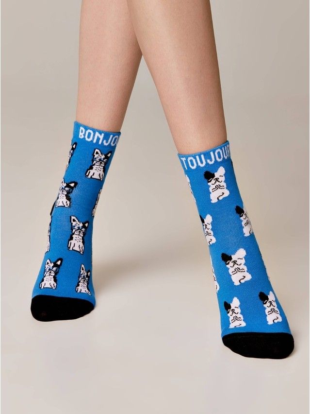 Носки женские хлопковые CE HAPPY 18С-227СП, р.36-39, 389 синий - 2