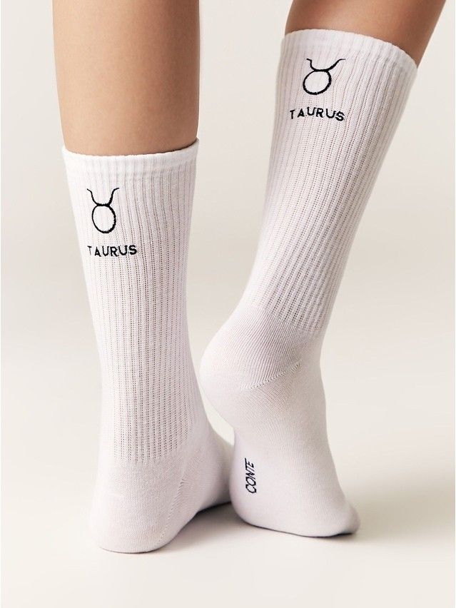 Носки женские хлопковые C FANTASY (с вышивкой) 24С-77СП, р.23-25, 637 белый - 2