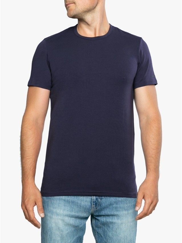 Футболка DW BASIC MF 309-10, р.170,176-100, dark violet - 6