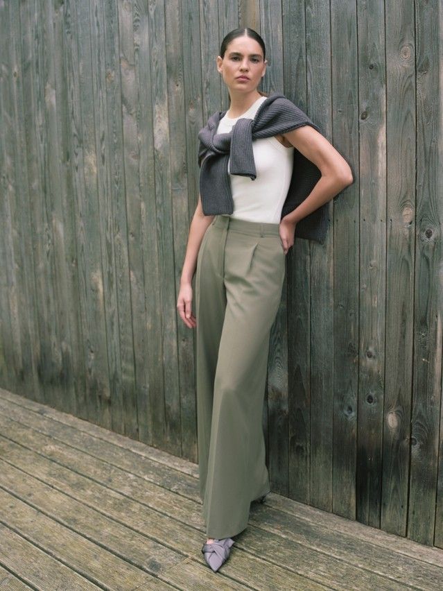 Брюки женские C LBK 3258, р.170-84-90, khaki - 1