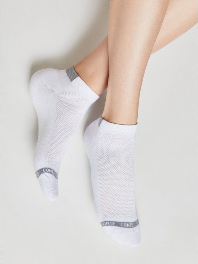 Носки женские хлопковые CE ACTIVE (короткие, махр. стопа) 16С-92СП, р.23, 573 белый - 2