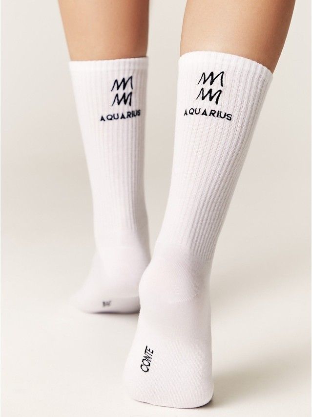 Носки женские хлопковые C FANTASY (с вышивкой) 24С-77СП, р.23-25, 669 белый - 2