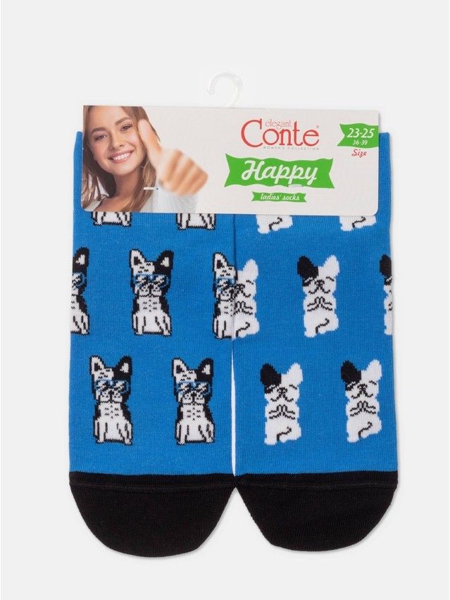 Носки женские хлопковые CE HAPPY 18С-227СП, р.36-39, 389 синий - 5