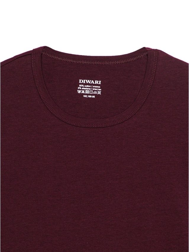 Футболка DW BASIC MF 309-10, р.170,176-100, bordo - 6