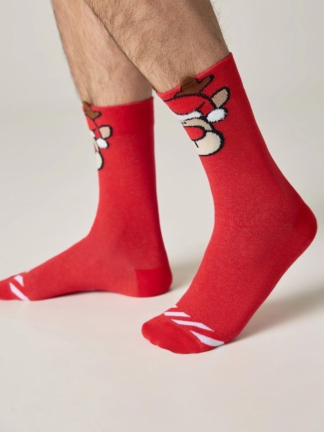 Носки мужские DW NEW YEAR 19С-90СП, р.27-29, 629 красный - 3