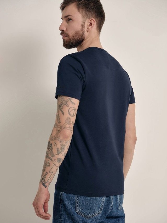 Футболка DW BASIC MF 309-10, р.170,176-100, dark navy - 3