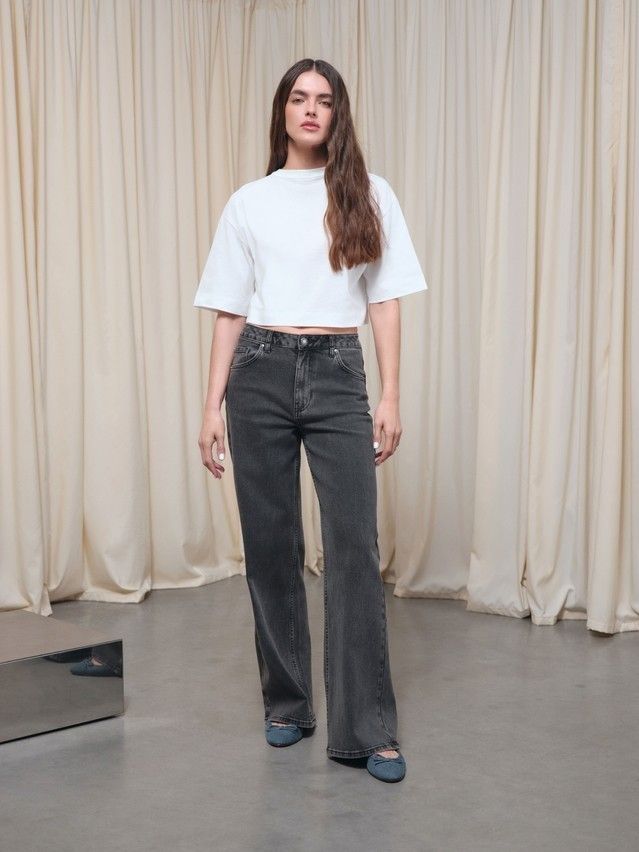 Джинсы женские C CON-802, р.164-90, washed black - 1