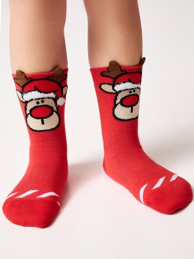 Носки детские CK NEW YEAR 23С-49СП, р.20-22, 163 красный - 1