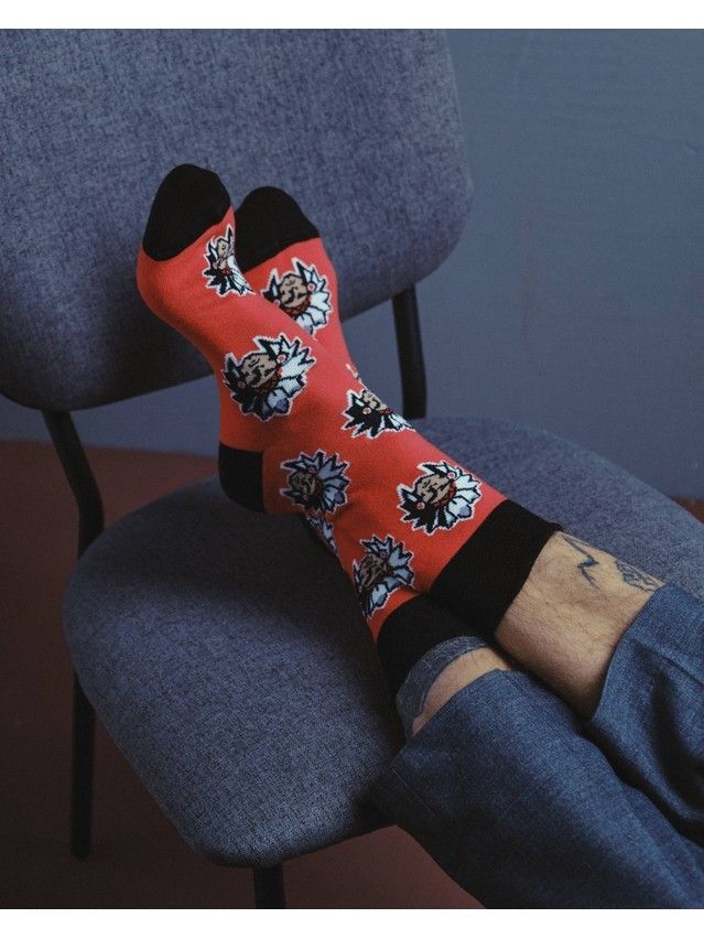 Носки муж. DW HAPPY 20С-37СП, р.40-41, 144 красный - 1