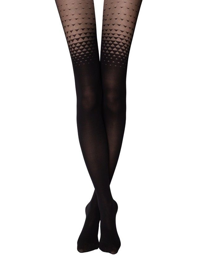 Колготки женские CE FANTASY OPTIC, р.2, nero - 4