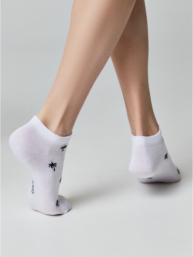 Носки женские хлопковые CE ACTIVE (короткие) 23С-111СП, р.23, 589 белый-черный - 4