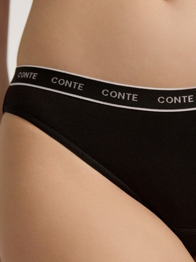 Трусы женские CE COMFY LINE LB 3013, р.90, black-silver - 3