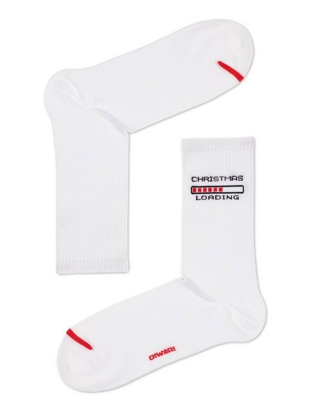 Носки мужские DW NEW YEAR 21С-35СП, р.42-45, 281 белый - 1