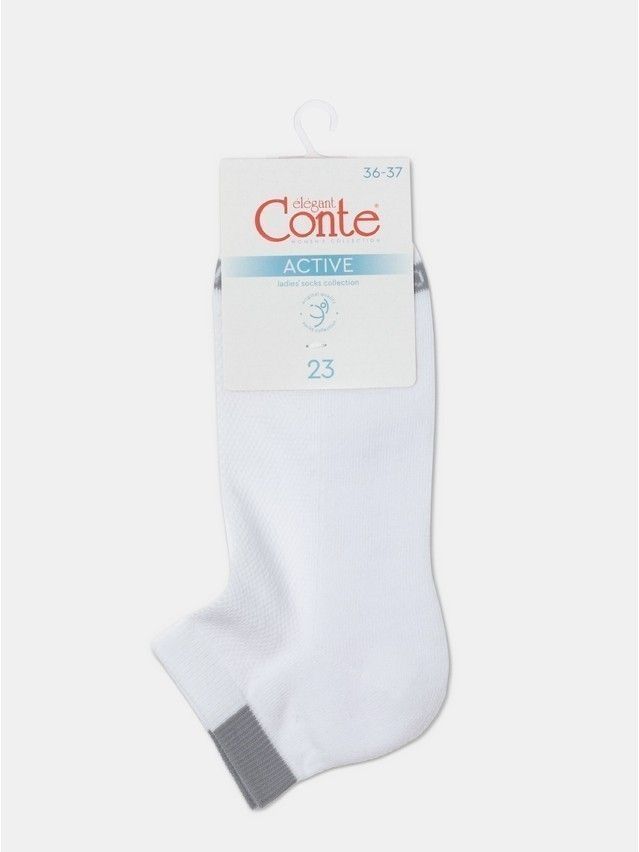 Носки женские хлопковые CE ACTIVE (короткие, махр. стопа) 16С-92СП, р.23, 573 белый - 9