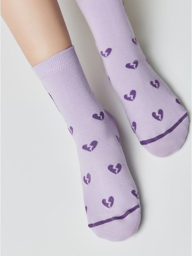 Носки женские хлопковые CE HAPPY 17С-21СП, р.23-25, 606 сиреневый - 2