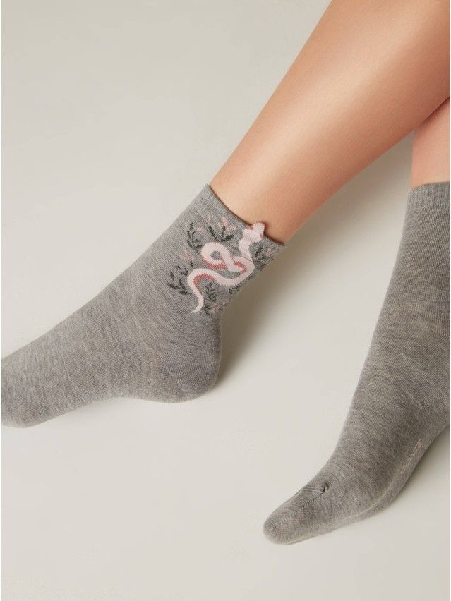 Носки женские хлопковые CE CLASSIC 17С-183СП, р.23, 537 серый - 1
