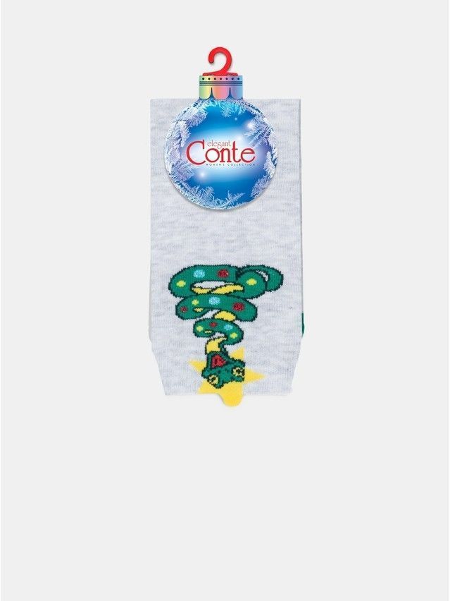 Носки женские хлопковые CE NEW YEAR 19С-86СП, р.23-25, 630 светло-серый - 7