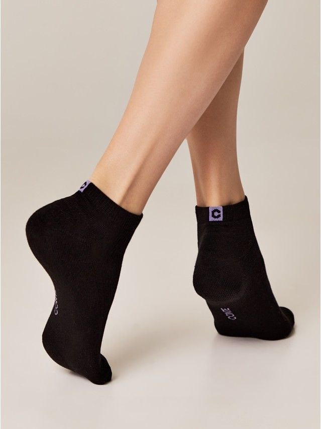 Носки женские хлопковые CE ACTIVE (короткие, махр. стопа) 16С-92СП, р.23-25, 571 черный - 5
