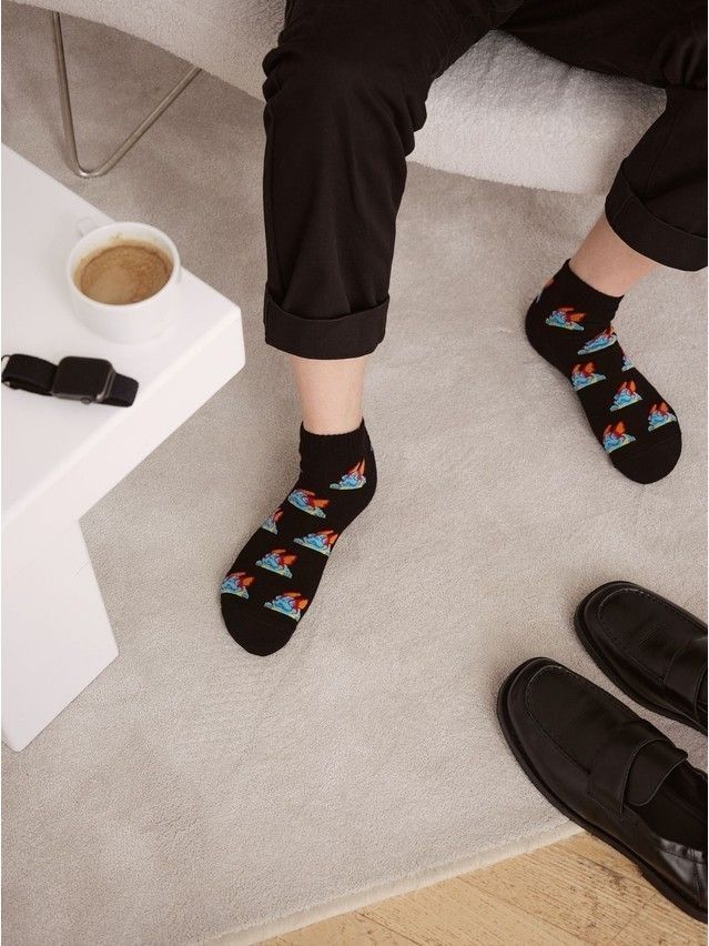 Носки мужские DW HAPPY (короткие) 22С-32СП, р.25, 171 черный - 1