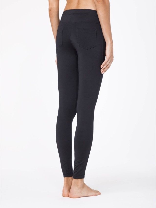 Women's leggings CONTE ELEGANT GOLDY LINE, s.164-102, black - 2