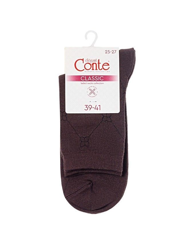 Носки женские хлопковые CE CLASSIC 7С-22СП, р.23-25, 686 шоколадный - 3