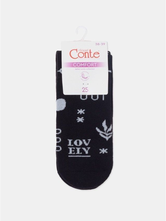 Носки женские хлопковые CE COMFORT (махровые) 7С-47СП, р.23, 567 черный - 7