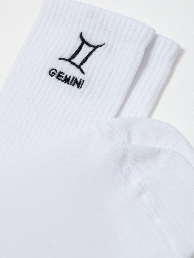 Носки женские хлопковые C FANTASY (с вышивкой) 24С-77СП, р.23-25, 639 белый - 10