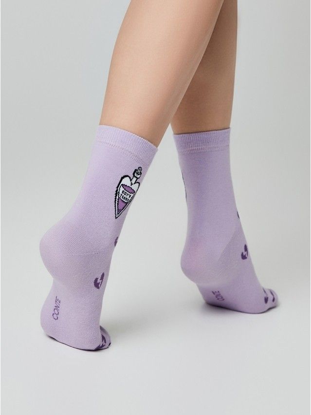 Носки женские хлопковые CE HAPPY 17С-21СП, р.23-25, 606 сиреневый - 4