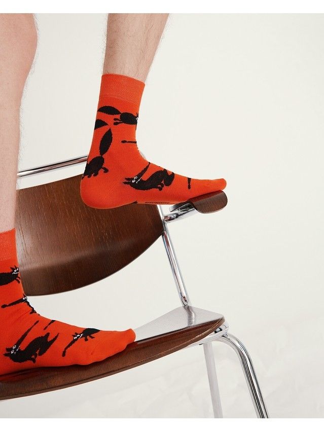 Носки мужские DW HAPPY 17С-151СП, р.25, 166 мандариновый - 1