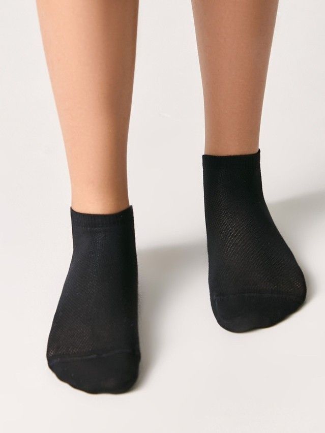Children's socks ACTIVE (short) 19S-180SP, s. 21-23, 484 black - 2