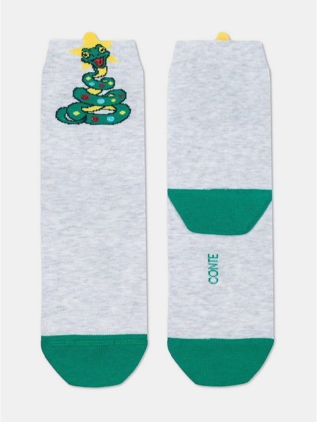 Носки женские хлопковые CE NEW YEAR 19С-86СП, р.23-25, 630 светло-серый - 4