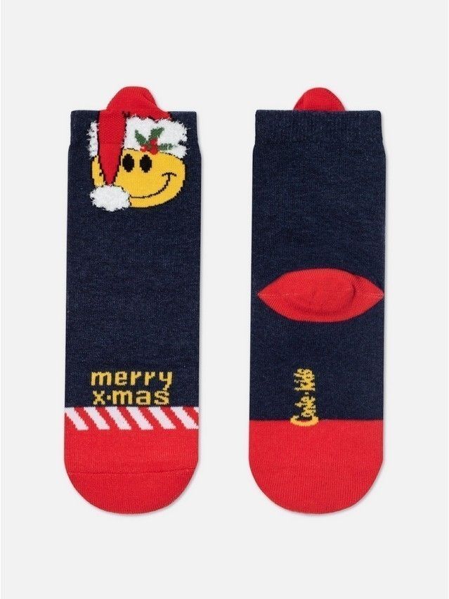 Носки детские CK NEW YEAR (махровая стопа) 23С-64СП, р.16-18, 952 темно-синий - 1
