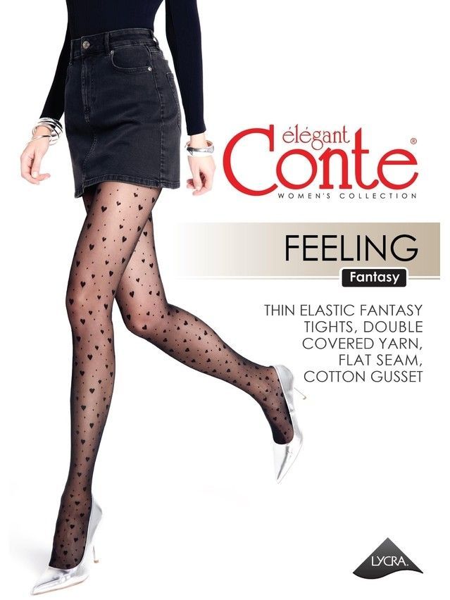 Колготки женские CE FANTASY FEELING, р.2, nero - 5