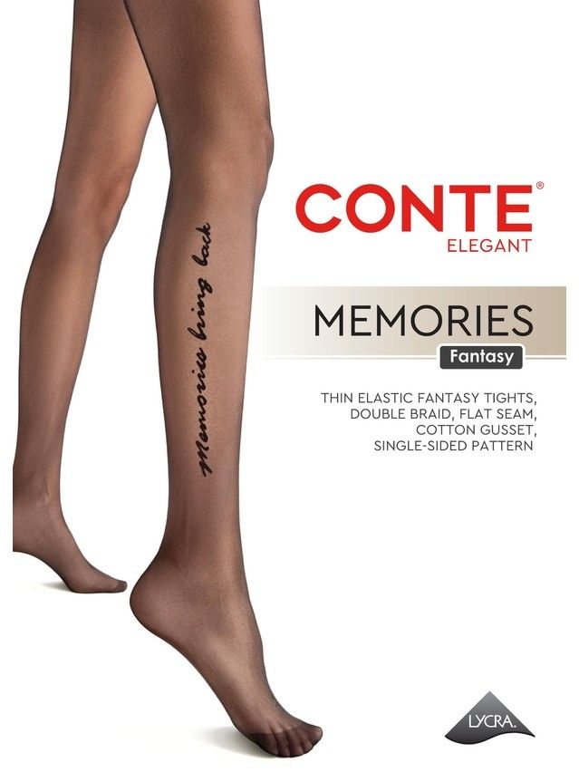 Колготки женские CE FANTASY MEMORIES, р.2, nero - 4