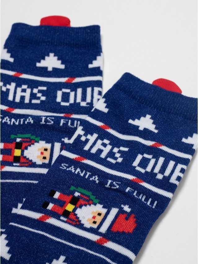 Носки детские CK NEW YEAR 21С-67СП, р.16-18, 950 синий - 2