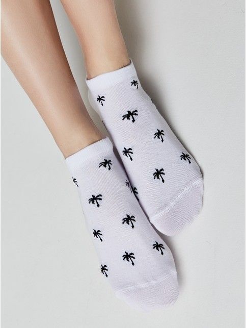 Короткие спортивные носки из хлопка с рисунками ACTIVE, модель 589