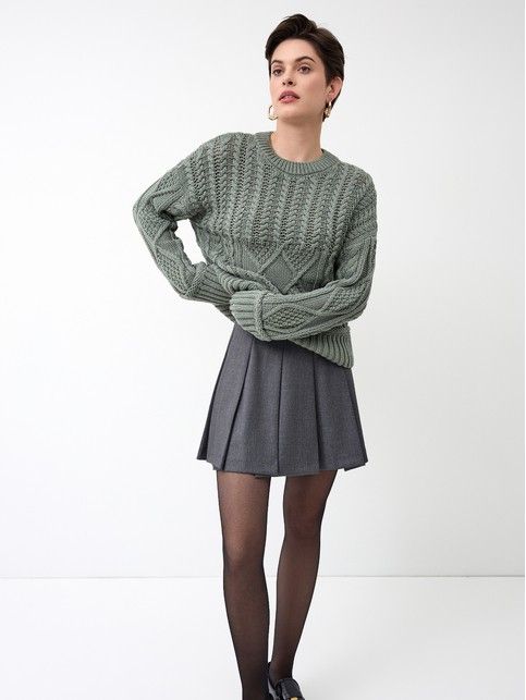 Юбка-mini в складку LU 3262