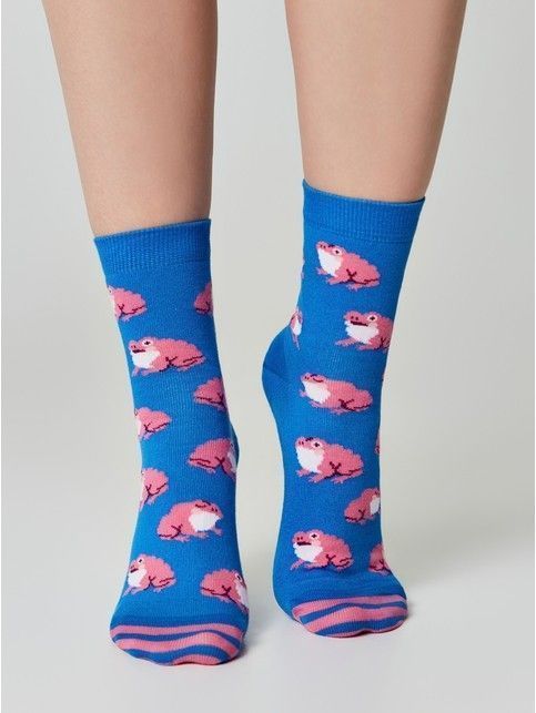 Хлопковые фантазийные женские носки